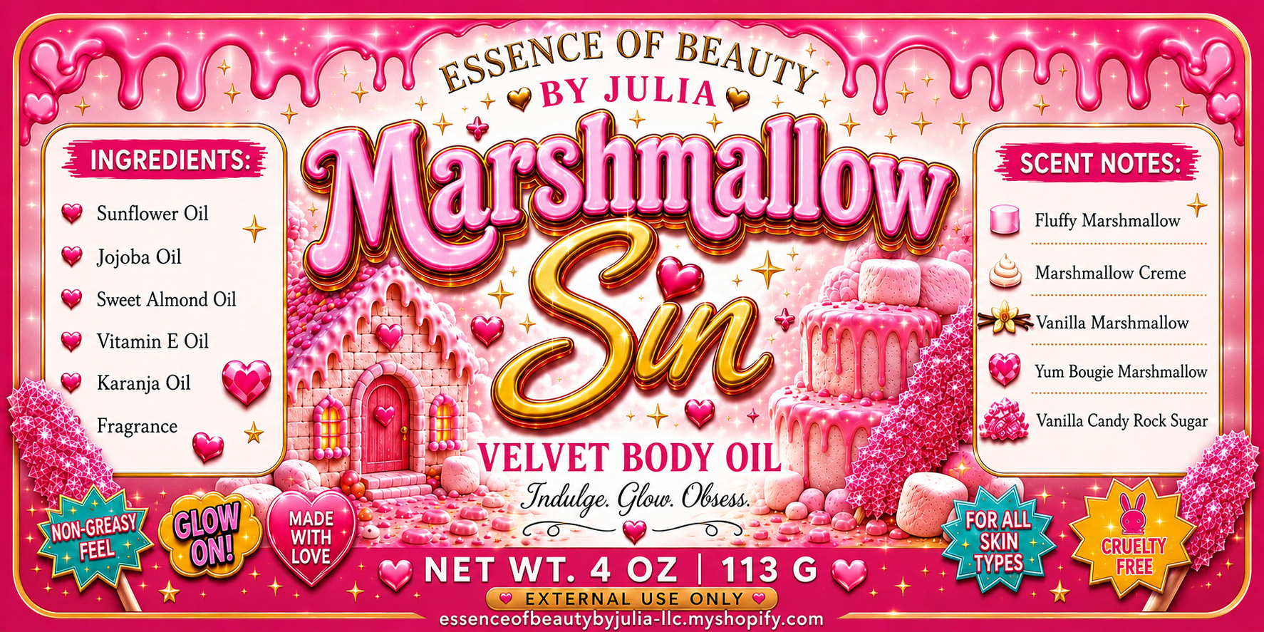 Marshmallow Sin Velvet Body Melt and Oil Bundle