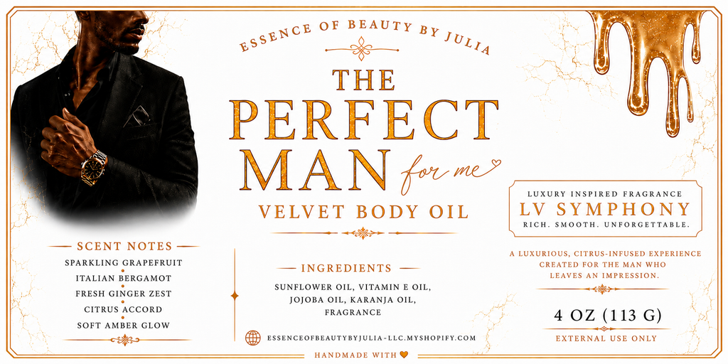 The Perfect Man For Me Velvet Body Melt and Oil bundle