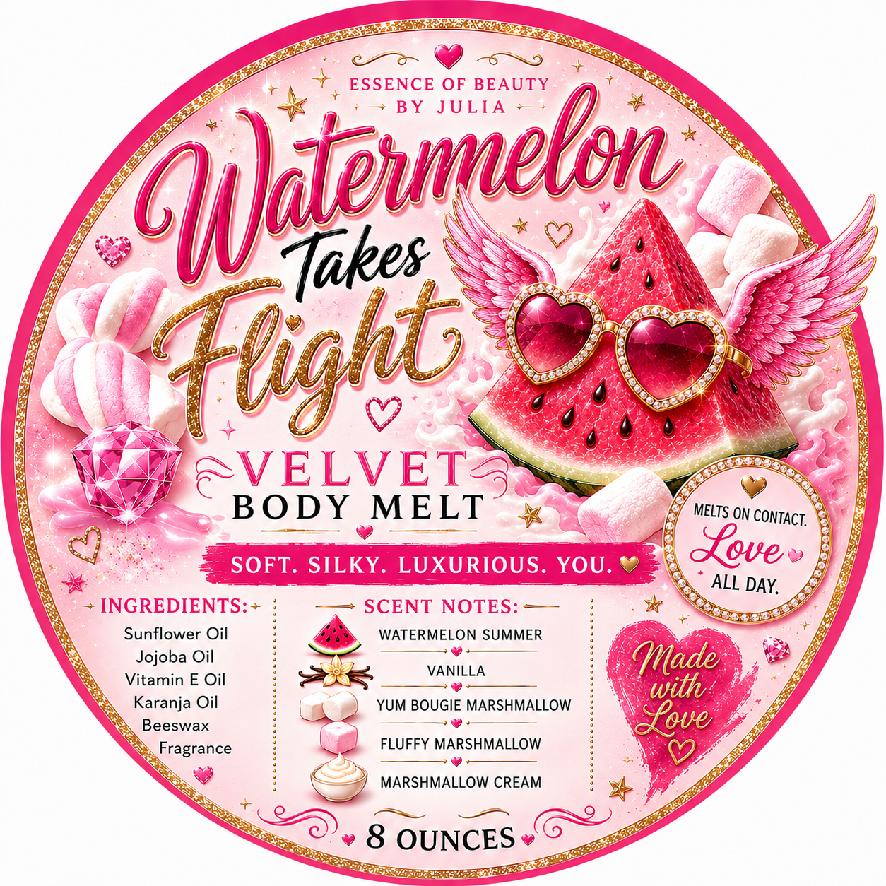 Watermelon Takes Flight Velvet Body Melt