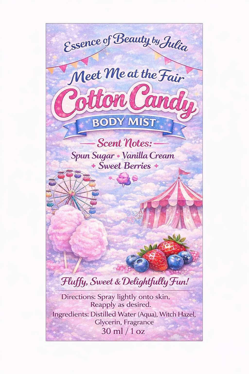 Meet Me At The Fair Cotton Candy Velvet Body Oil Mist 30 ml