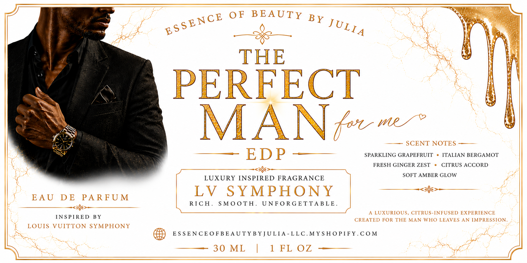 The Perfect Man For Me Velvet Body Melt, Velvet Body Oil and Edp Bundle