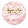 Marshmallow Dream Girl Body Wash, Exfoliating Scrub and Tallow Butter Bundle