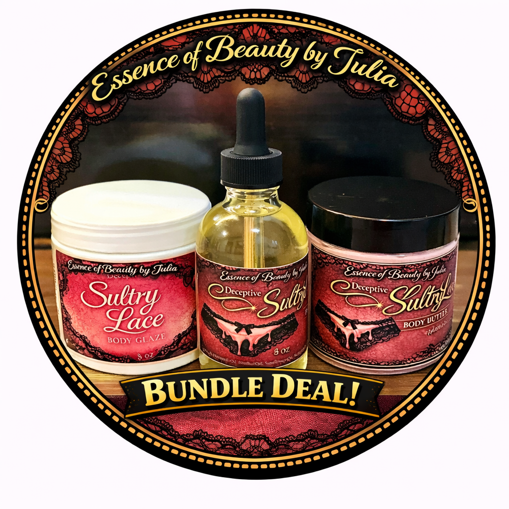 Deceptive Sultry Lace Bundle Deal (Body Glaze, Body Oil, Tallow Body Butter