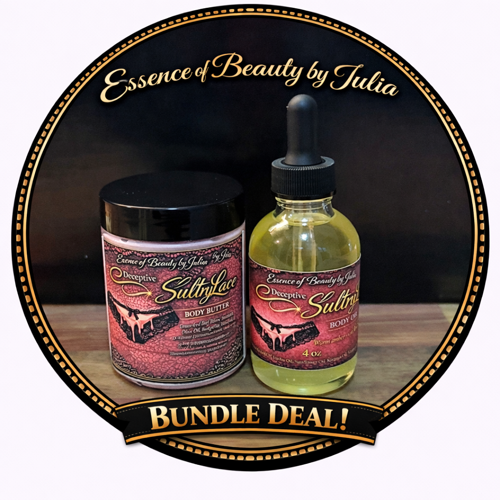 Deceptive Sultry Lace Tallow Velvet Body Butter and Velvet Body Oil Bundle Deal