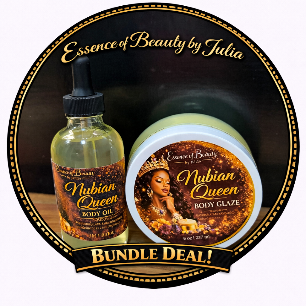 Nubian Queen Body Glaze and Body Oil Bundle Deal