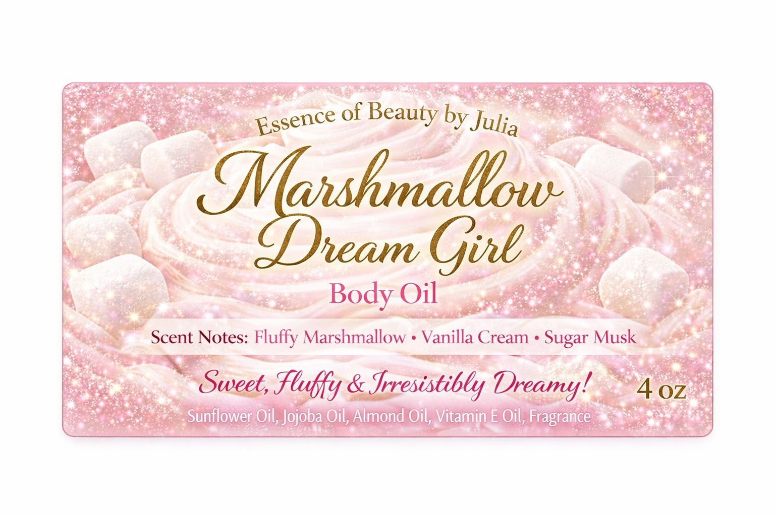 Marshmallow Dream Girl Velvet Body Oil