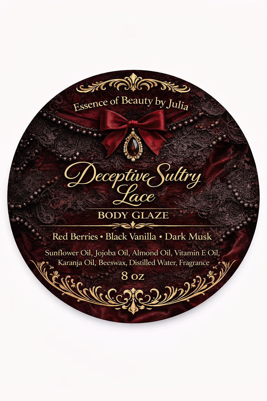 Deceptive Sultry Lace Velvet Body Melt Glaze