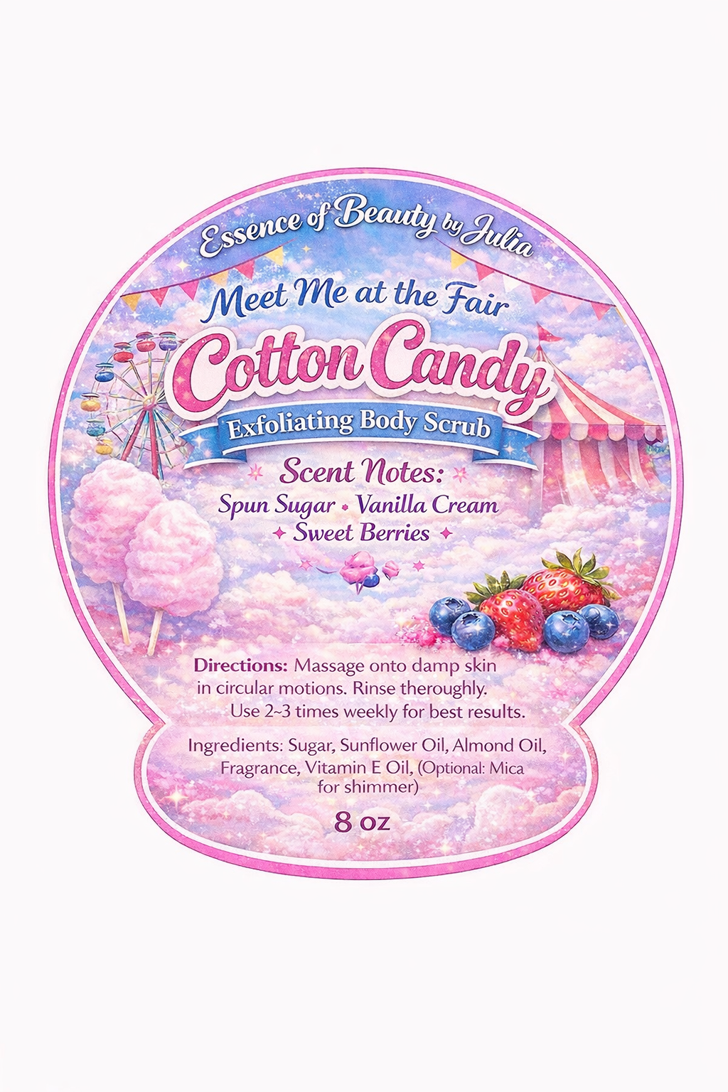 Meet Me At The Fair Cotton Candy Exfoliating Velvet Scrub