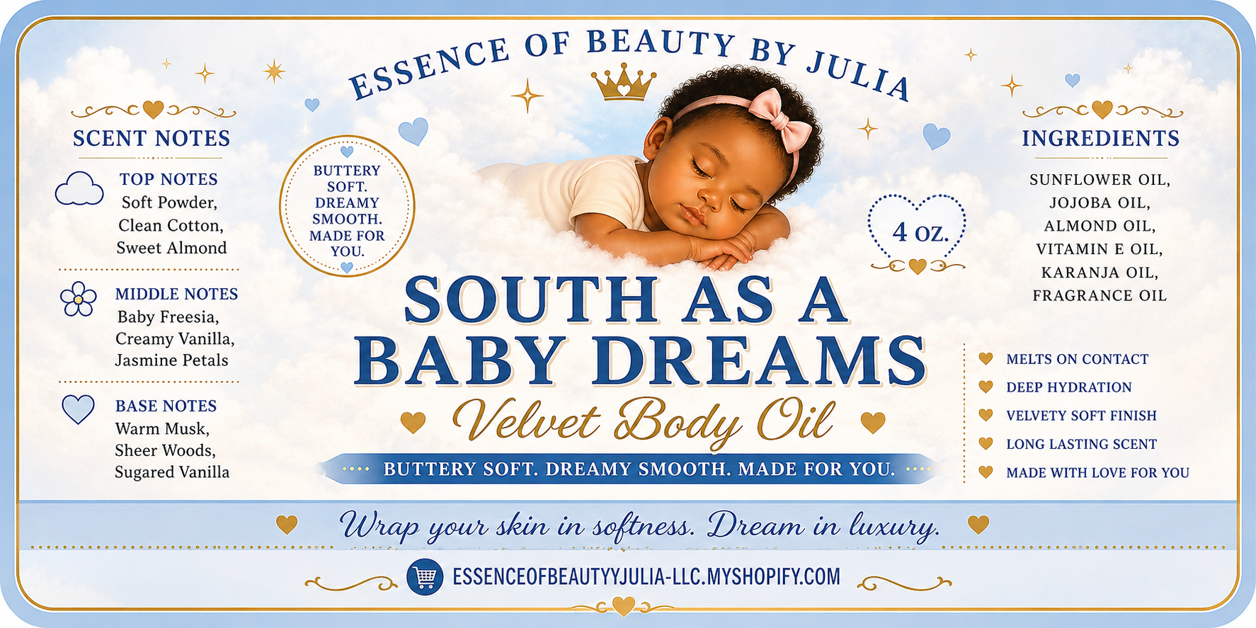 Soft As A Baby Dreams Body Oil